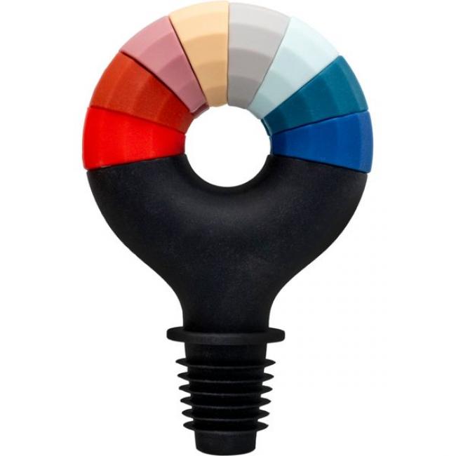 Bouchon &agrave; vin avec 8 marqueurs de verre